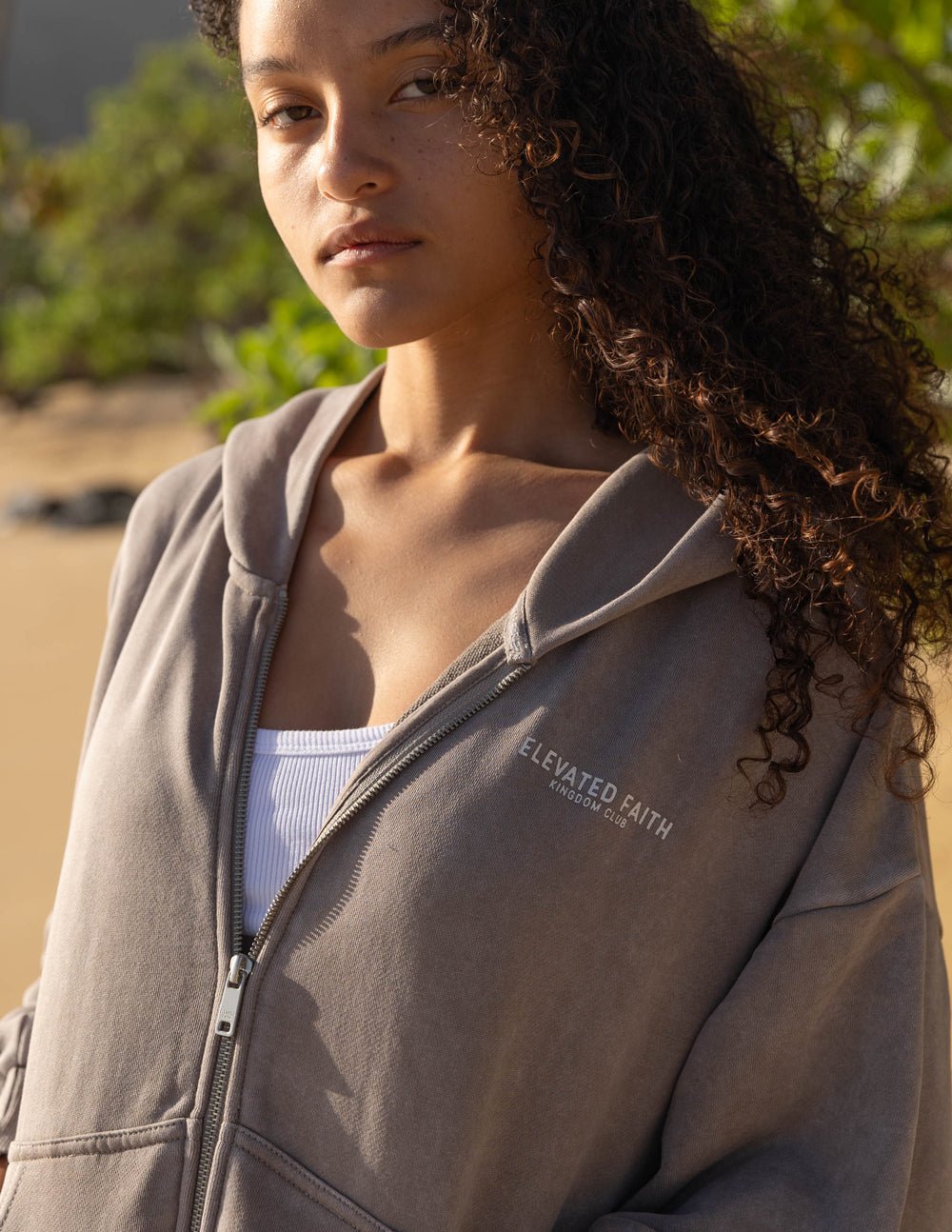 Kingdom Club Brown Full - Zip Hoodie - Two & Gathered