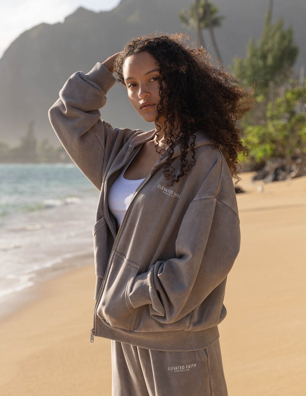 Kingdom Club Brown Full - Zip Hoodie - Two & Gathered