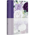 KJV Holy Bible, Large Print Medium Format, Purple Cloth Hardcover W/Ribbon Marker, Red Letter - Hardcover - Two & Gathered
