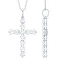Lab Grown Diamond Catholic Cross Necklace for Women - Two & Gathered