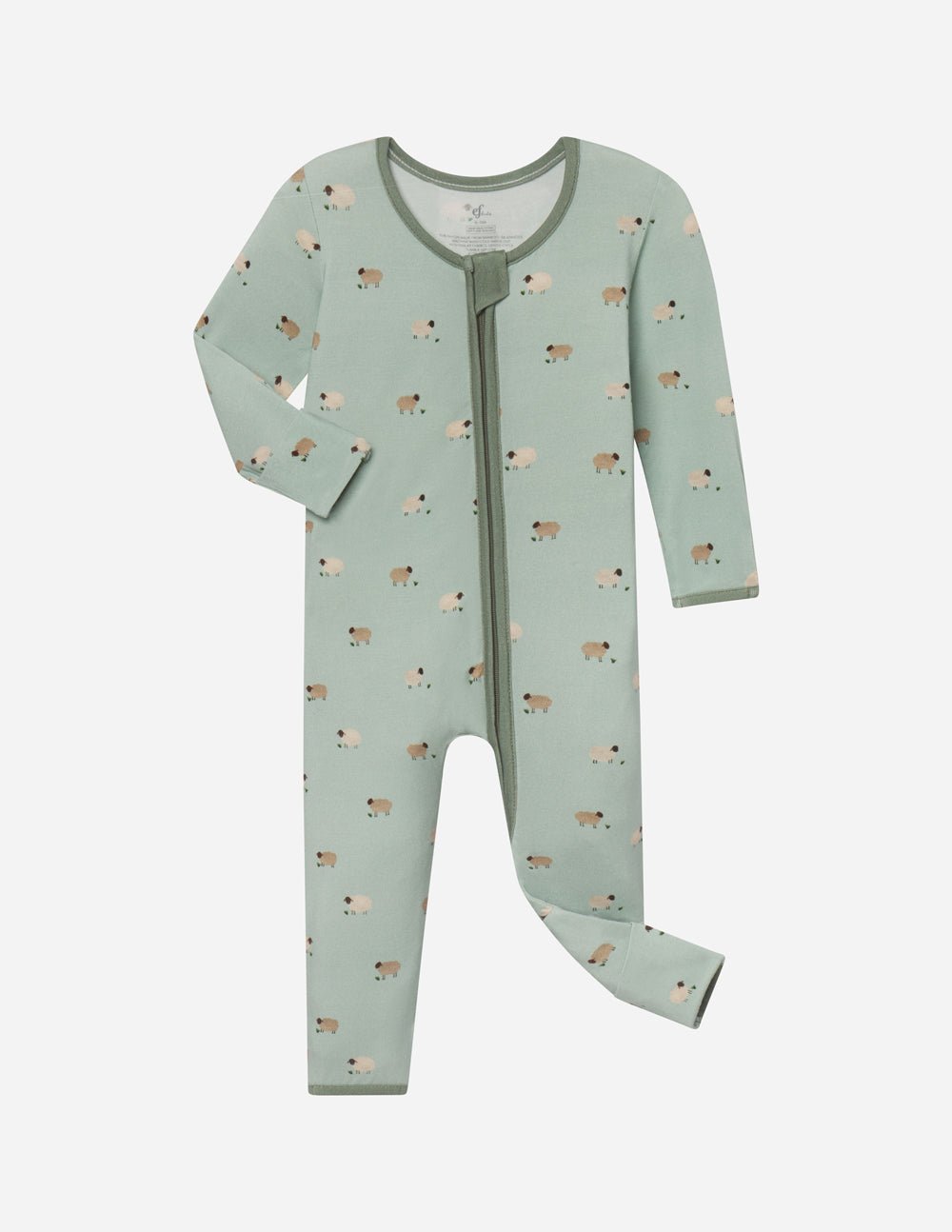 Lamb Bamboo Convertible Footed Onesie - Two & Gathered
