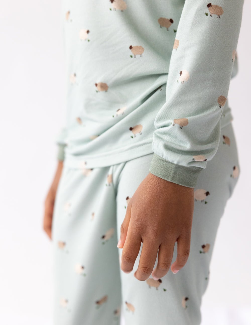 Lamb Bamboo Kids Pajama Set - Two & Gathered