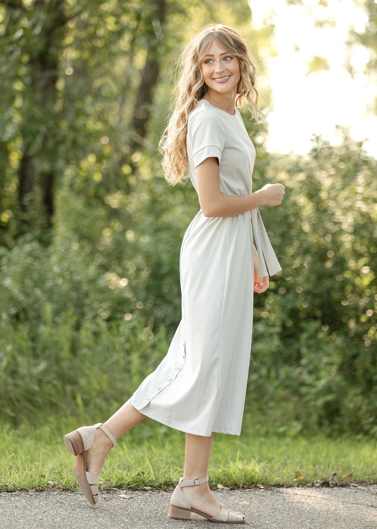 Lennox Classic Midi Dress - 46" - Two & Gathered