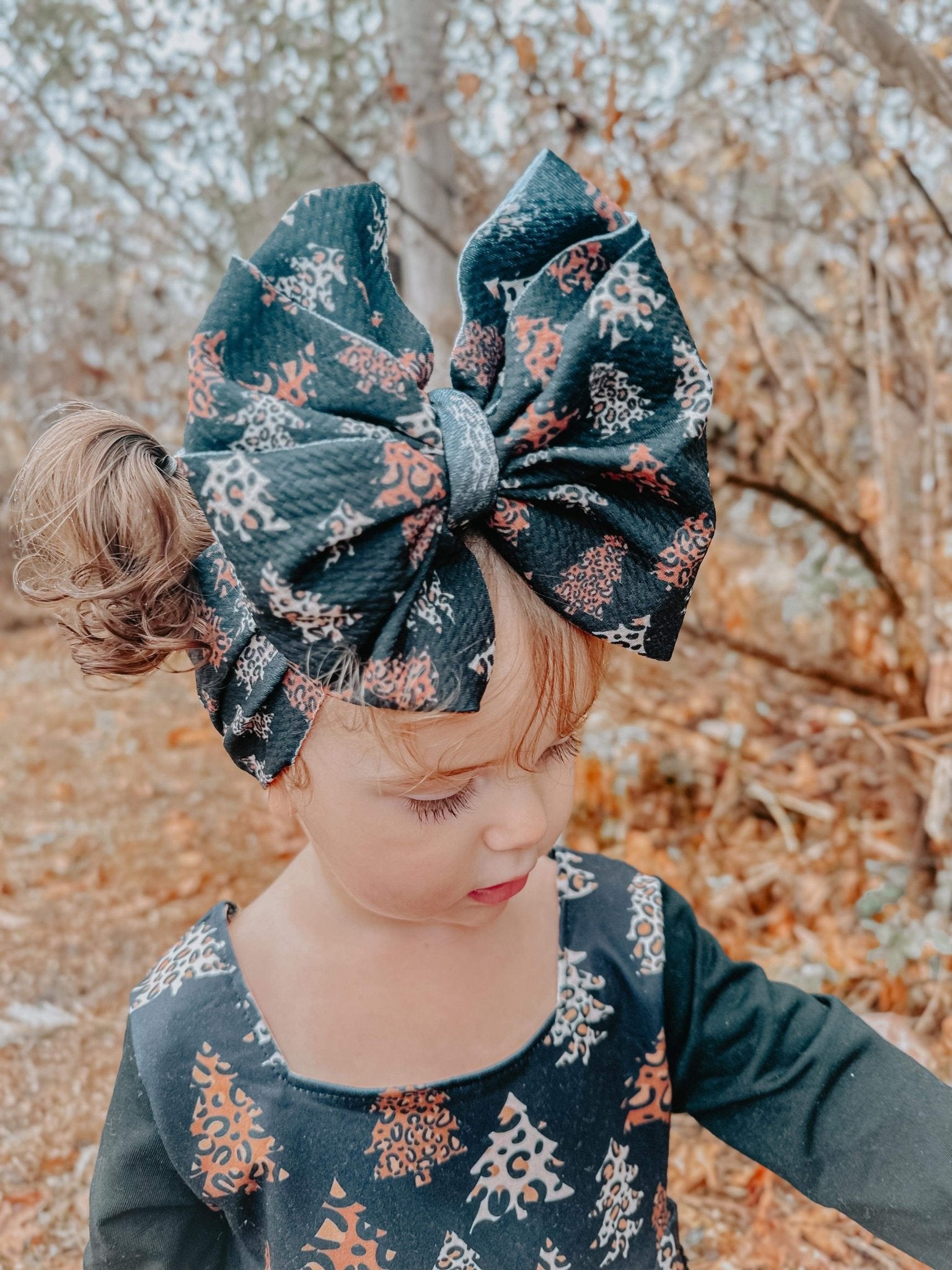 Leopard trees messy wrap - Two & Gathered