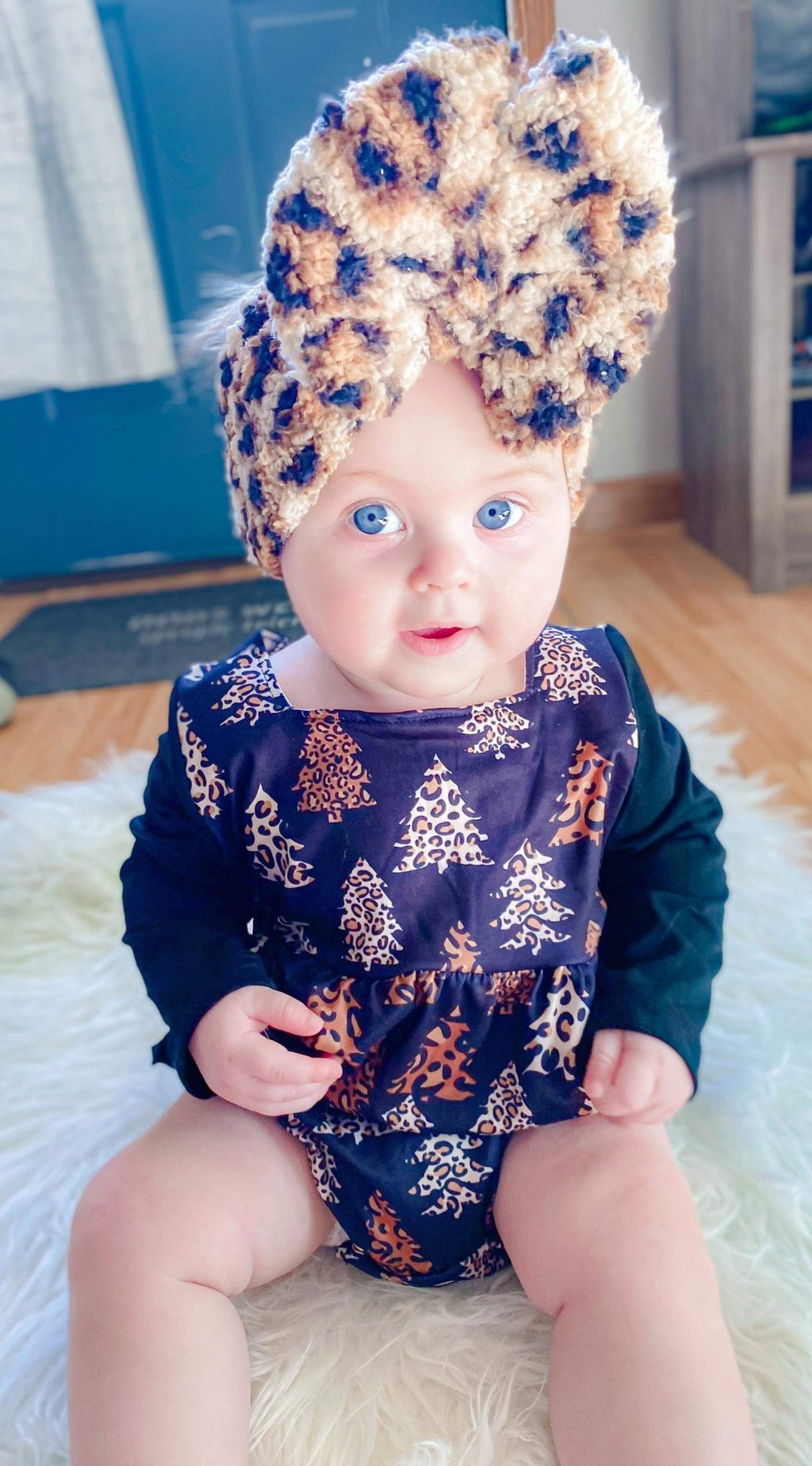 Leopard trees ruffle romper - Two & Gathered