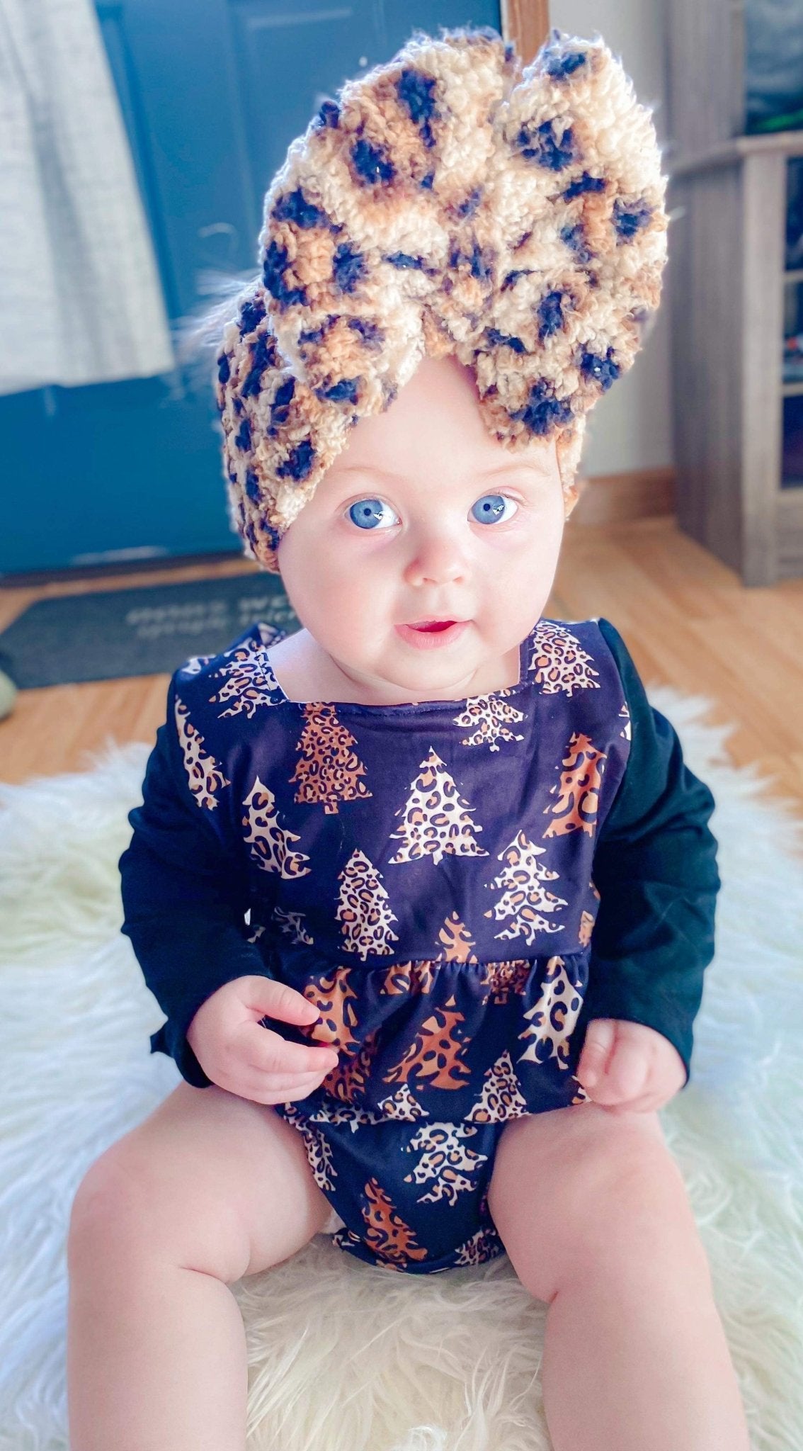 Leopard trees ruffle romper - Two & Gathered