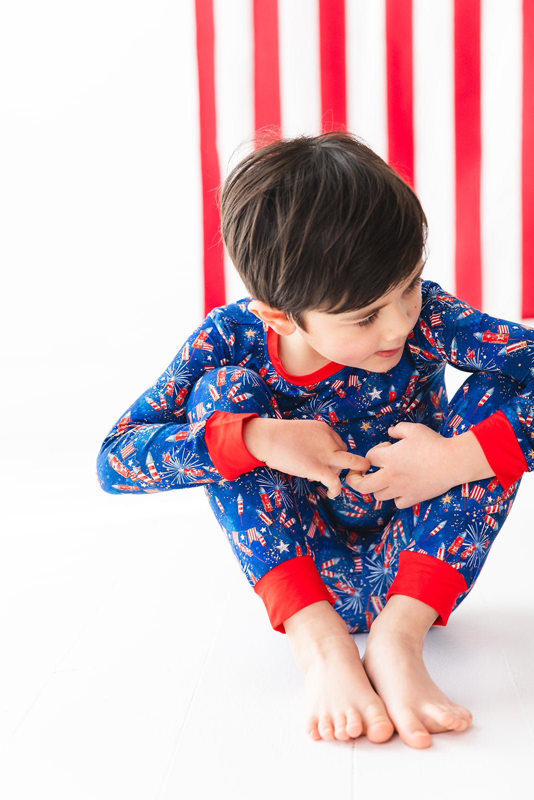 Little Firecracker Patriotic Firework Bamboo Set - Two & Gathered