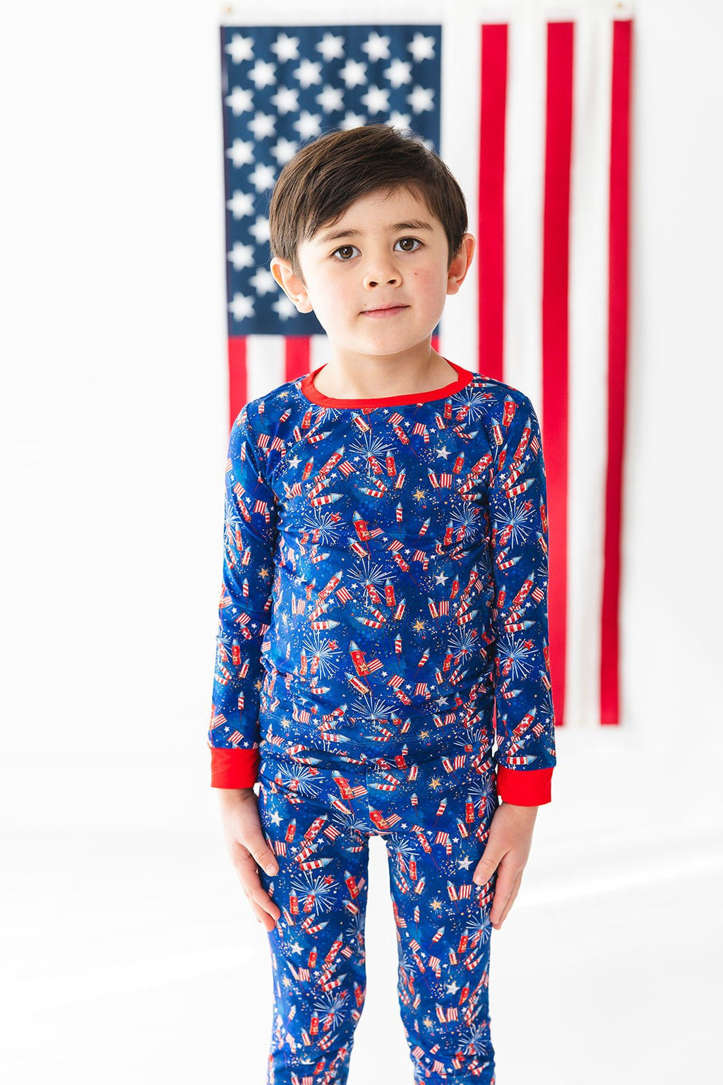 Little Firecracker Patriotic Firework Bamboo Set - Two & Gathered