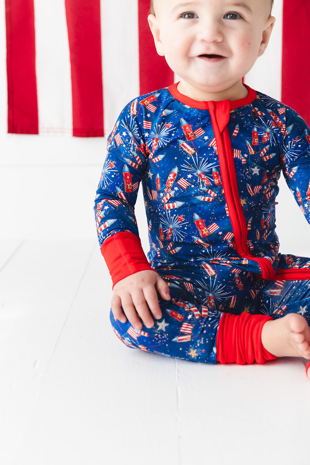Little Firecracker Patriotic Firework Bamboo Zippy - Two & Gathered