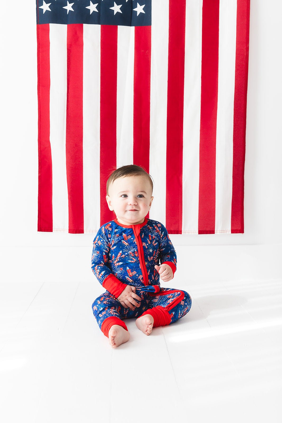 Little Firecracker Patriotic Firework Bamboo Zippy - Two & Gathered