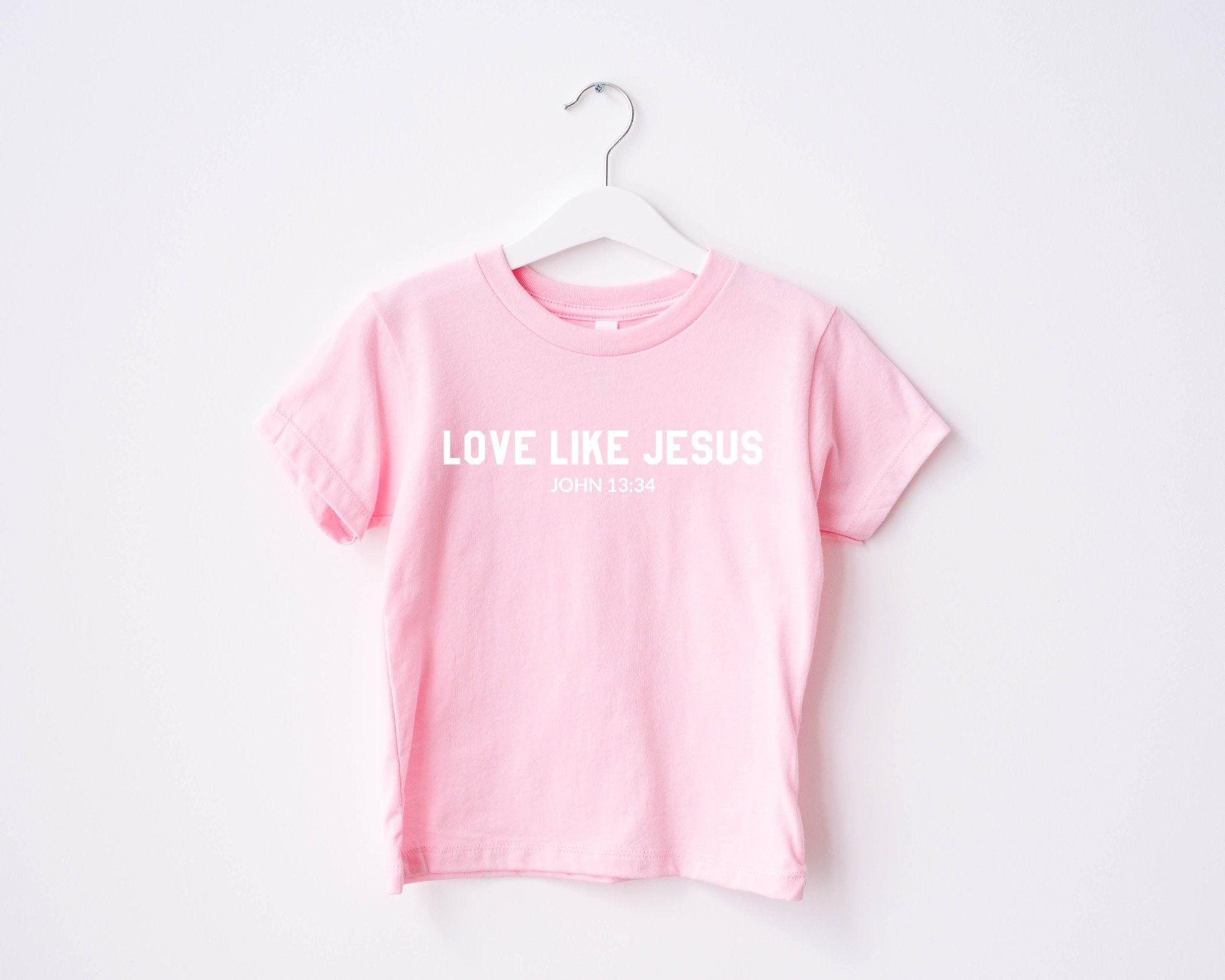 Love Like Jesus Christian Bible Baby and Toddler and Youth T shirt | Thanksgiving - Two & Gathered
