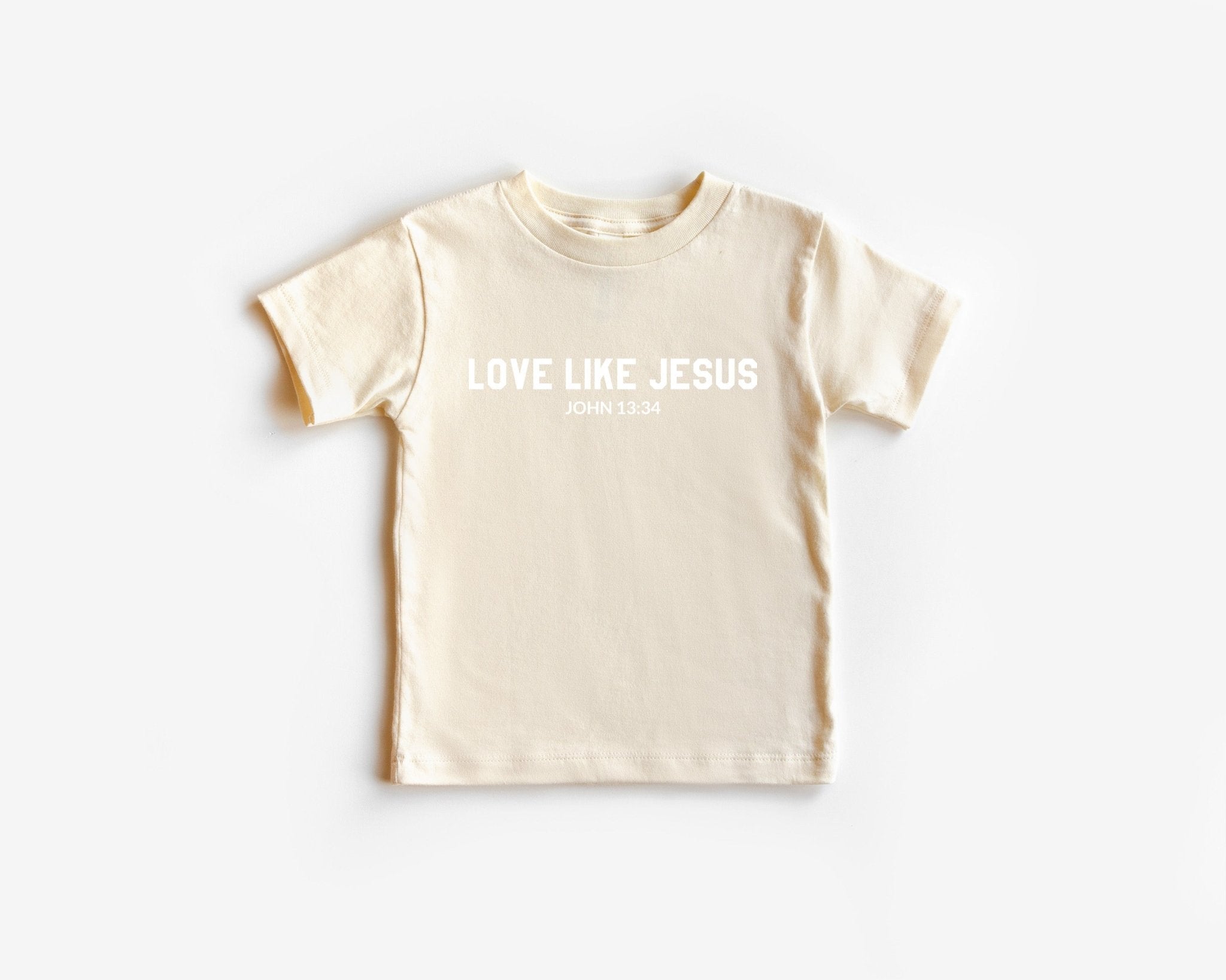 Love Like Jesus Christian Bible Baby and Toddler and Youth T shirt | Thanksgiving - Two & Gathered
