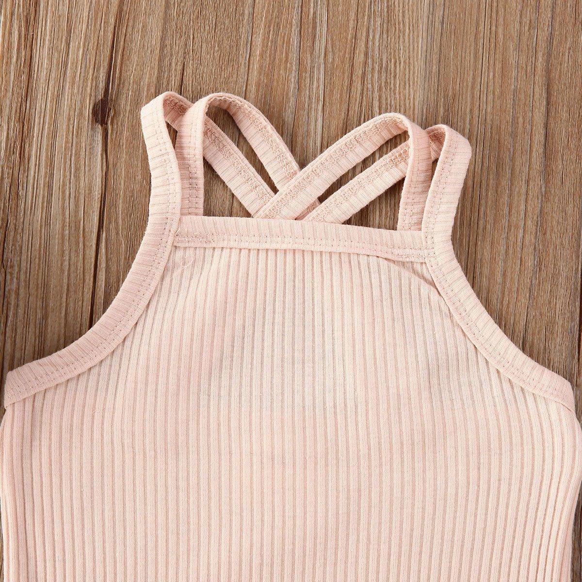 Luxury Modern Baby Kids Boy and Girl Infant Romper Jumpsuit Cotton Outfits Set Ribbed Solid Clothes For Kids - Two & Gathered