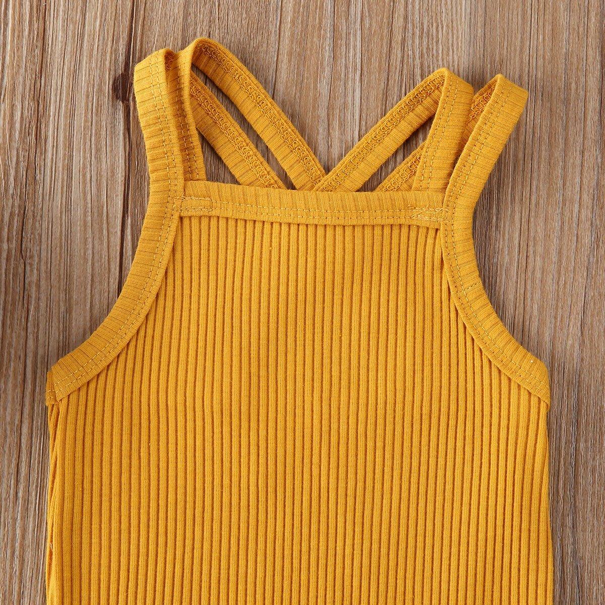 Luxury Modern Baby Kids Boy and Girl Infant Romper Jumpsuit Cotton Outfits Set Ribbed Solid Clothes For Kids - Two & Gathered