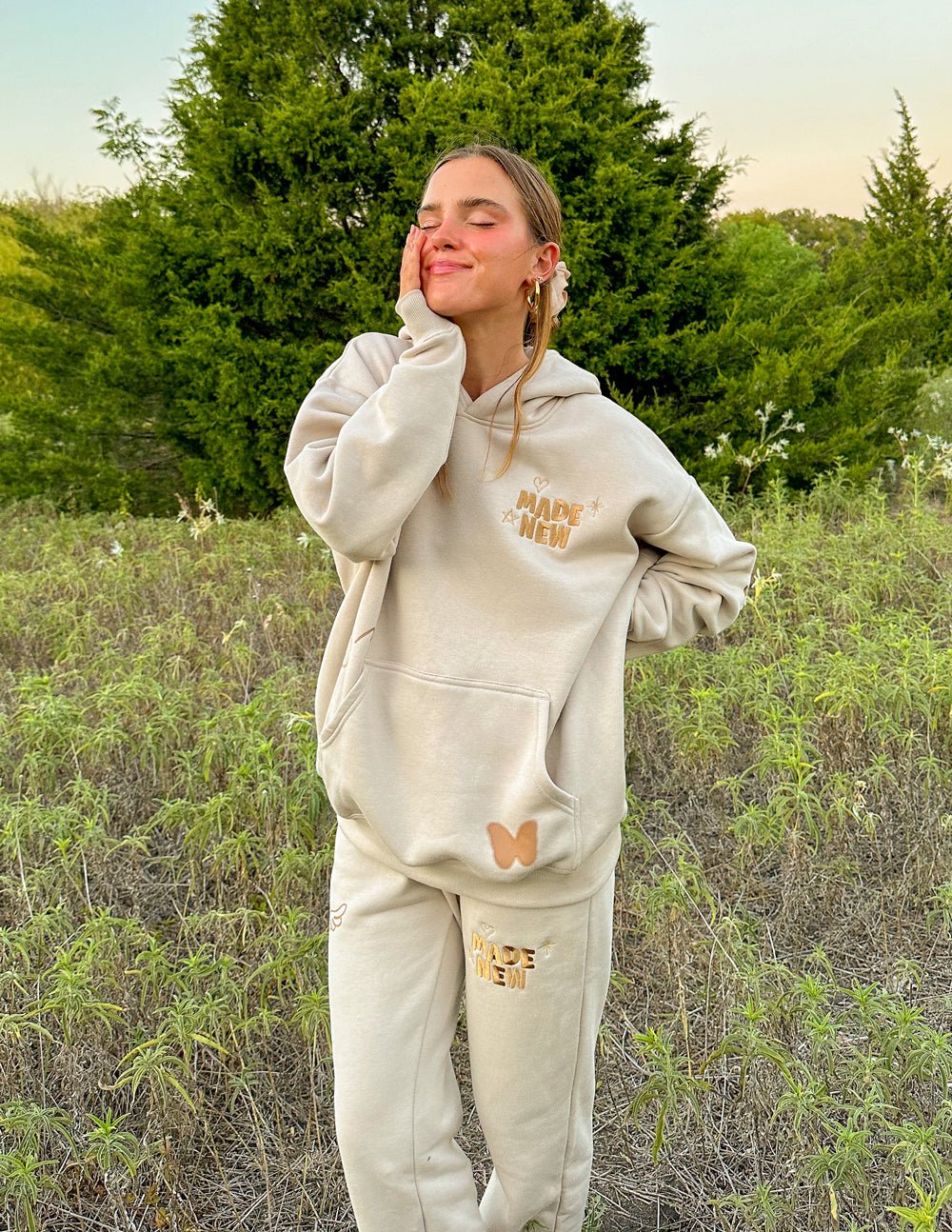 Made New Cream Unisex Hoodie - Two & Gathered