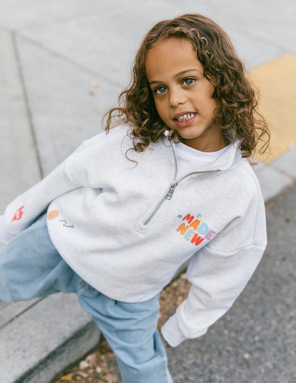 Made New Kids Half - Zip - Two & Gathered