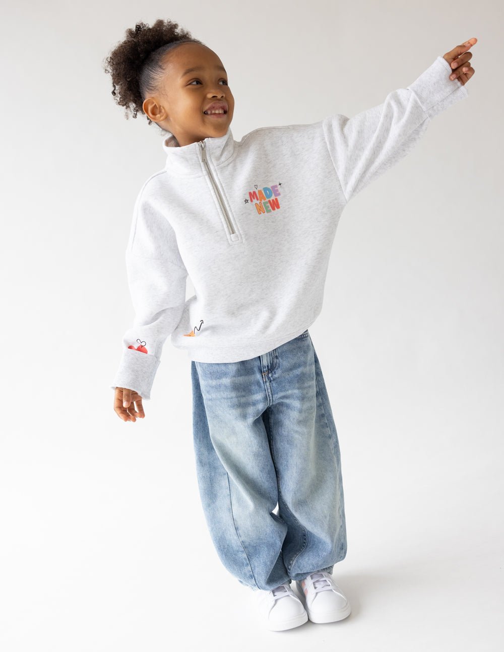 Made New Kids Half - Zip - Two & Gathered
