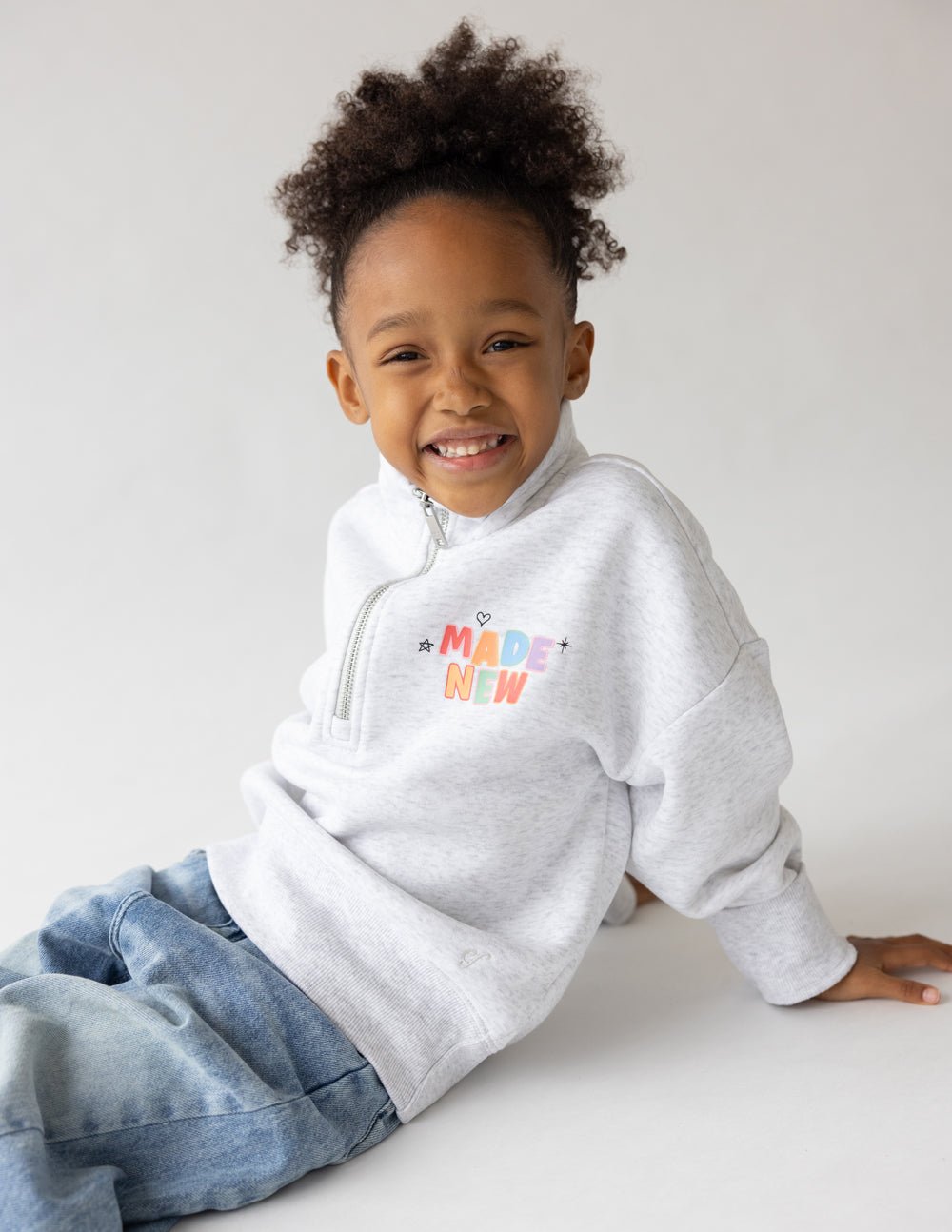 Made New Kids Half - Zip - Two & Gathered
