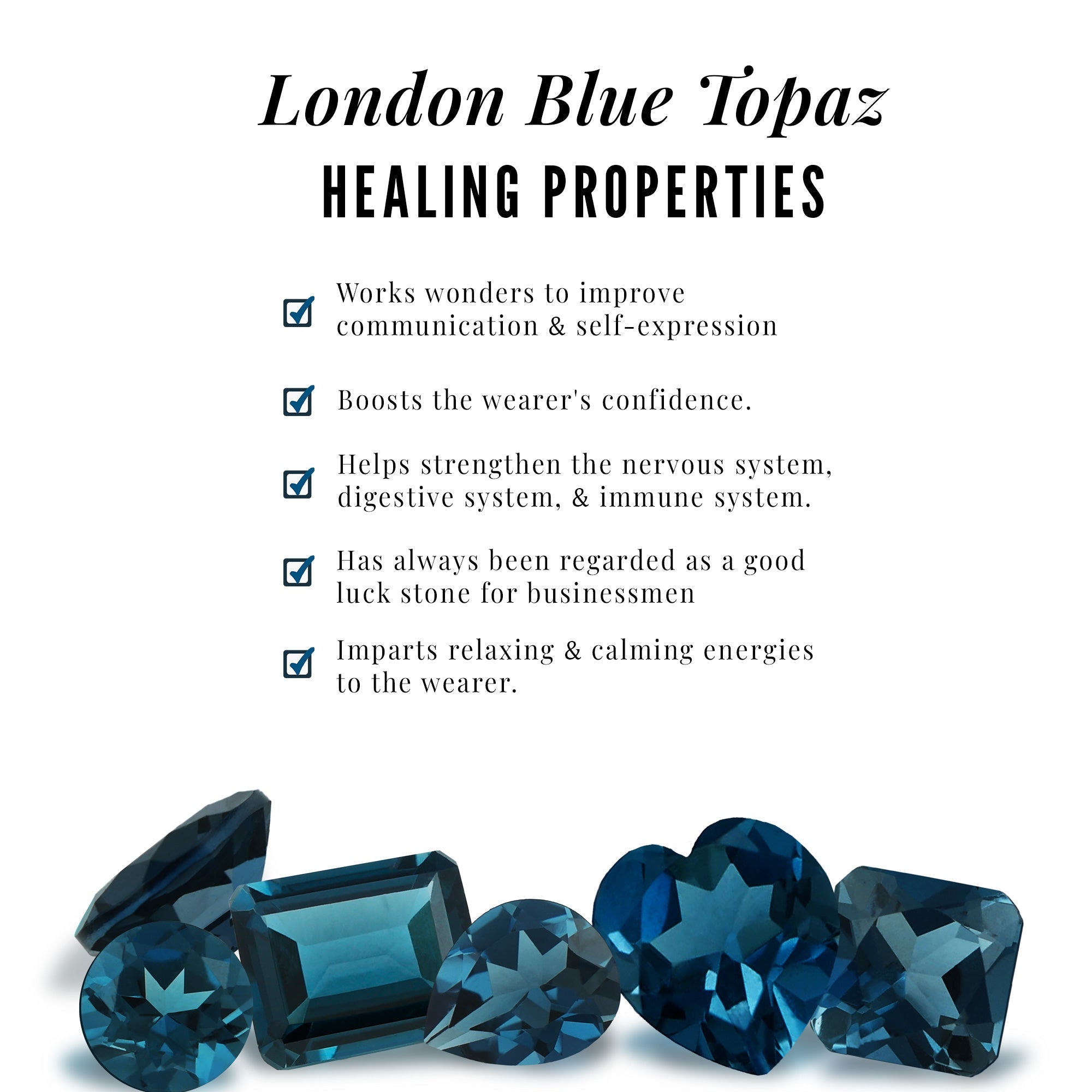 Marquise London Blue Topaz Crossover Eternity Band with Diamond - Two & Gathered