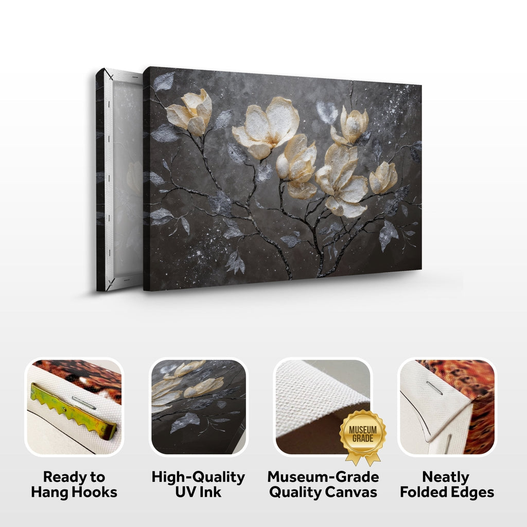 Midnight Magnolias Wall Art - Two & Gathered