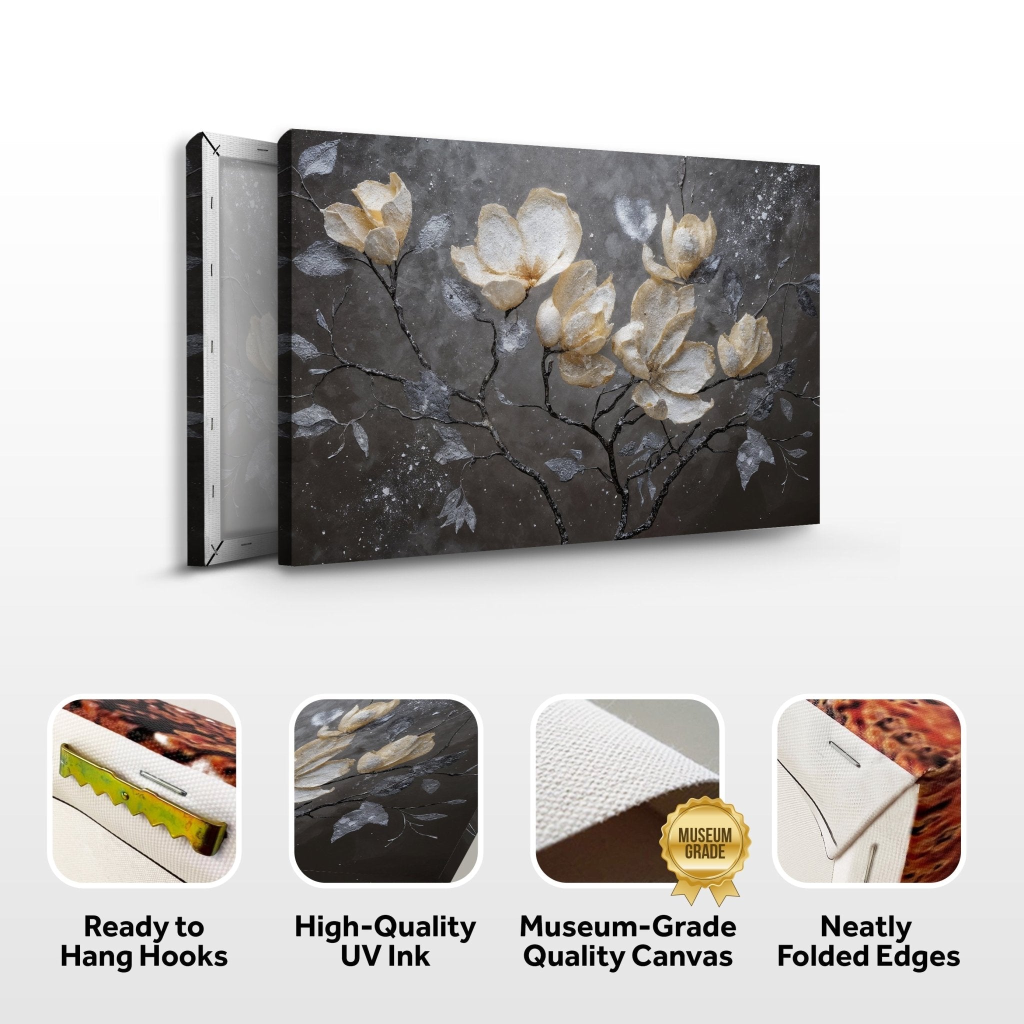 Midnight Magnolias Wall Art - Two & Gathered