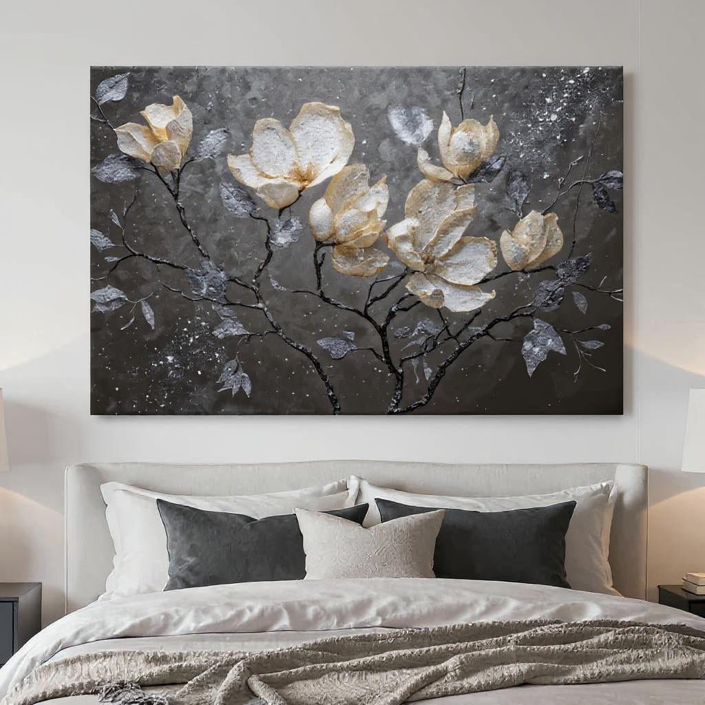 Midnight Magnolias Wall Art - Two & Gathered