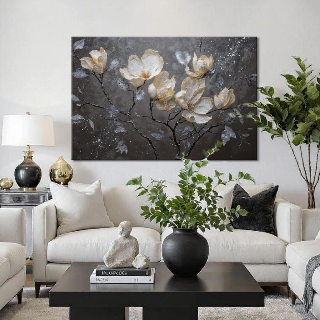 Midnight Magnolias Wall Art - Two & Gathered