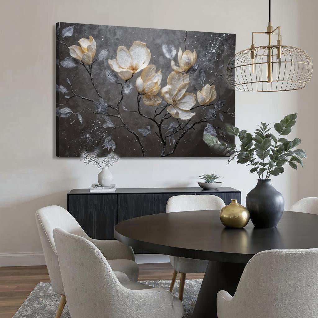 Midnight Magnolias Wall Art - Two & Gathered