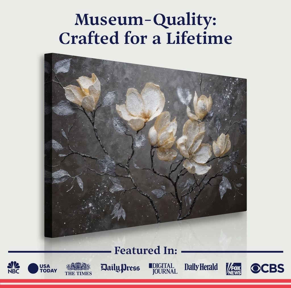 Midnight Magnolias Wall Art - Two & Gathered