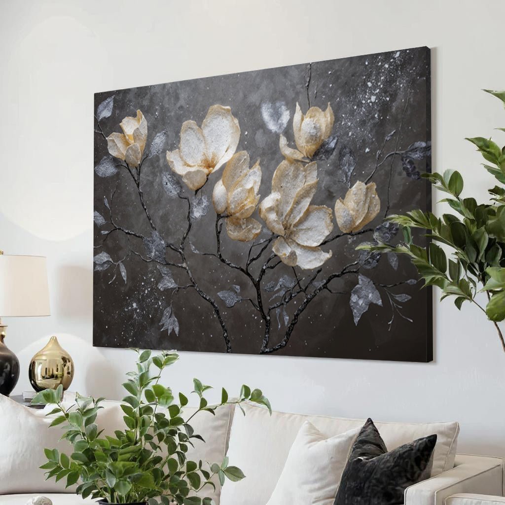Midnight Magnolias Wall Art - Two & Gathered