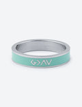 Mint Enamel Highs and Lows Ring - Two & Gathered
