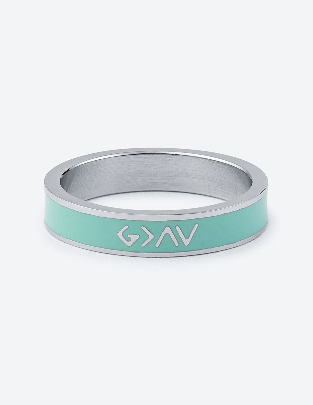 Mint Enamel Highs and Lows Ring - Two & Gathered