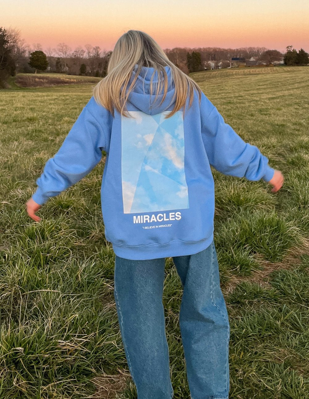 Miracles Blue Unisex Hoodie - Two & Gathered