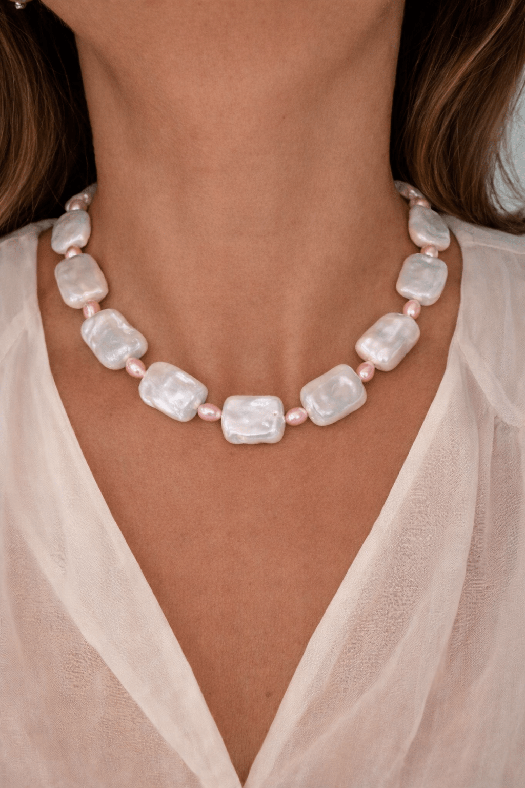 Mochi Pearl Choker - Two & Gathered