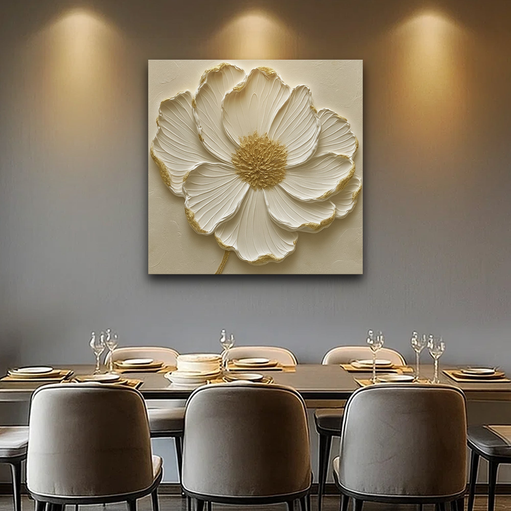 Modern Abstract Flower Wall Art - Two & Gathered