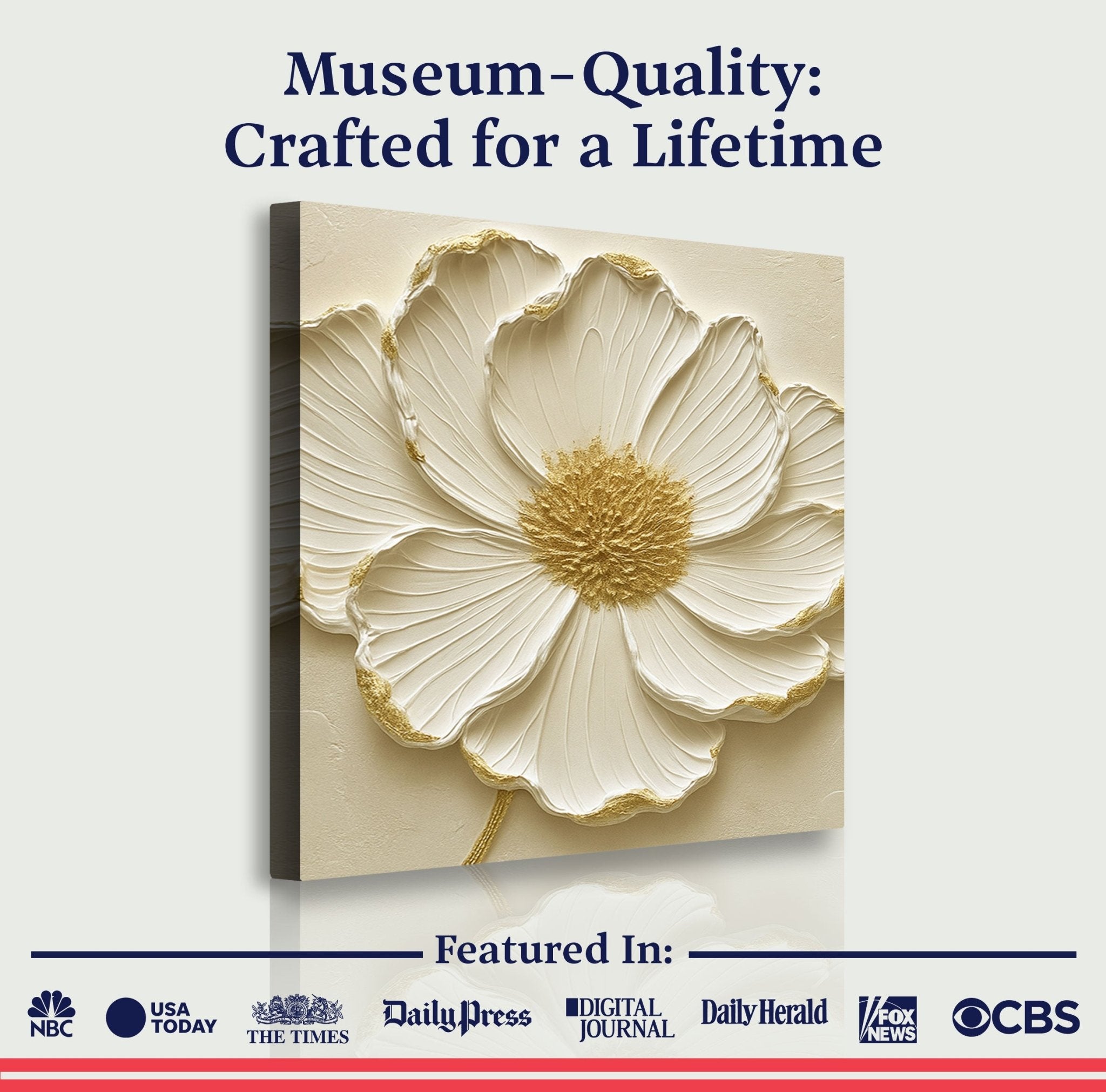 Modern Abstract Flower Wall Art - Two & Gathered
