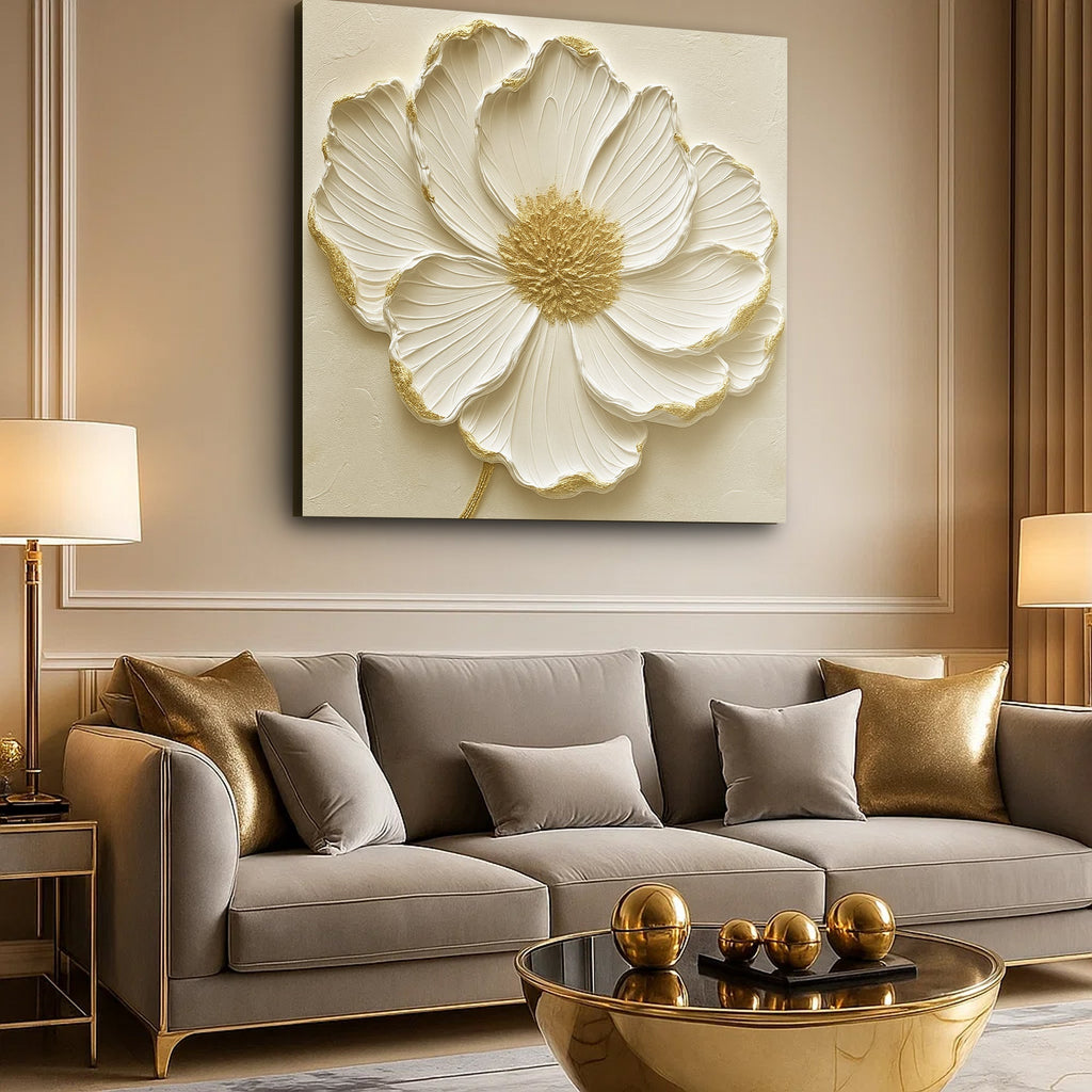 Modern Abstract Flower Wall Art - Two & Gathered