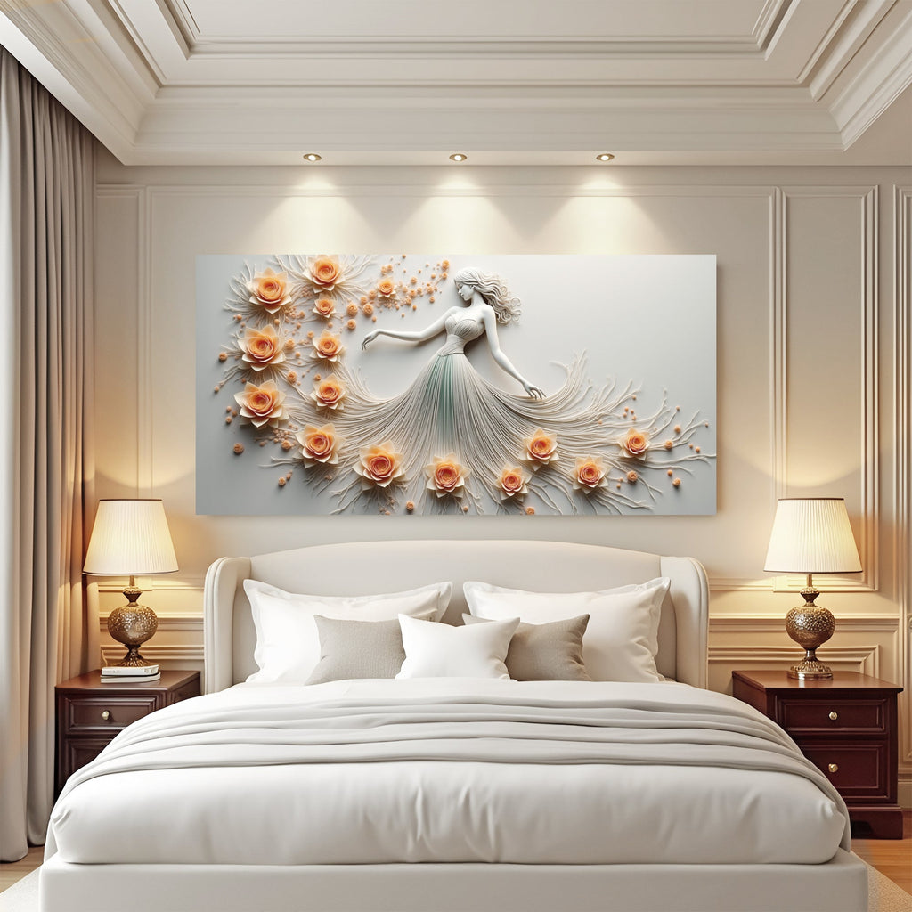 Modern Minimalist Woman Dance Wall Art - Two & Gathered