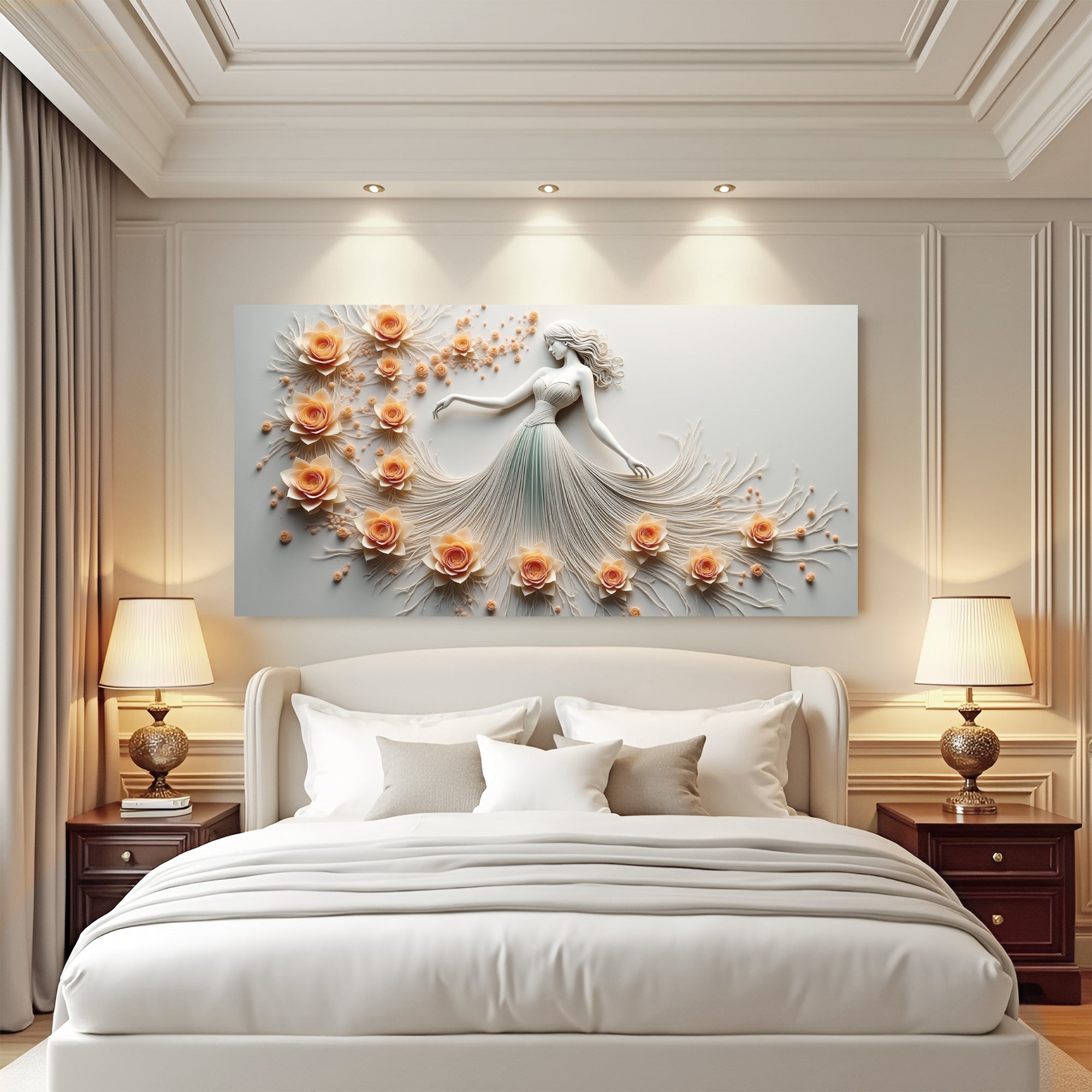 Modern Minimalist Woman Dance Wall Art - Two & Gathered