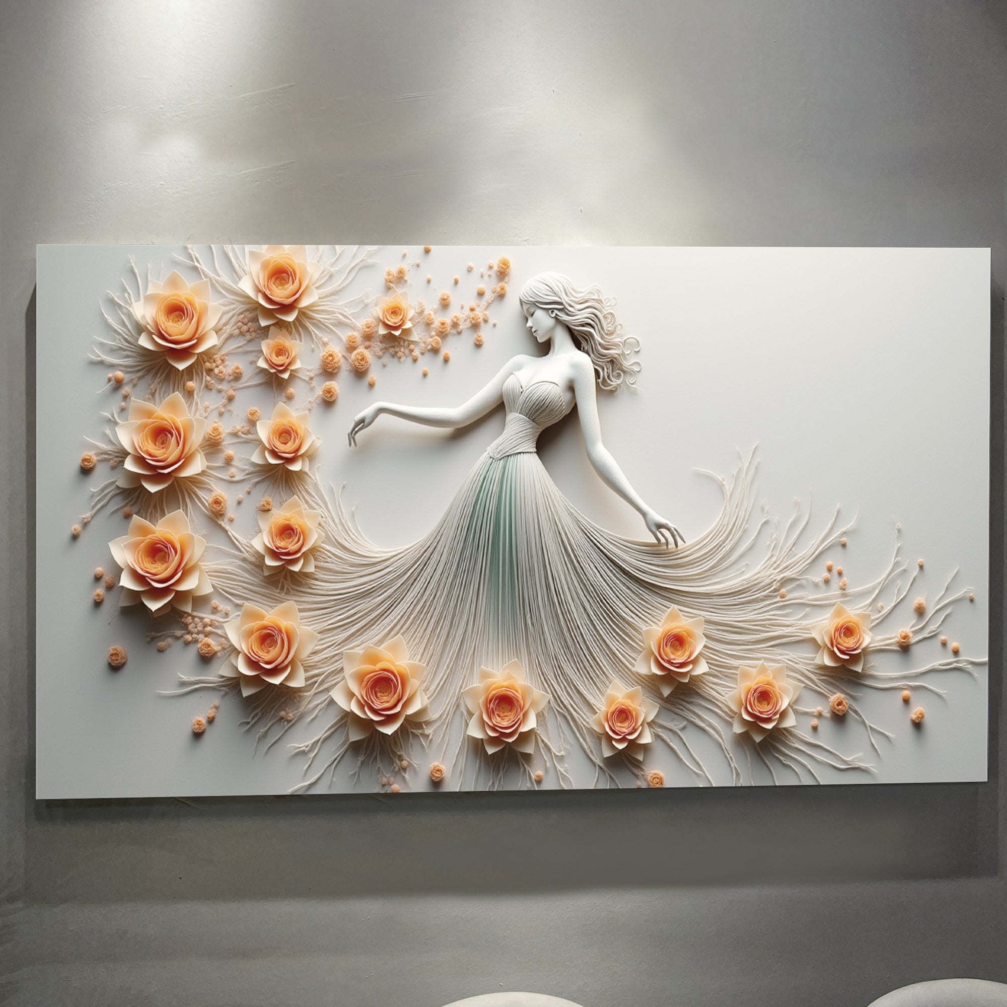 Modern Minimalist Woman Dance Wall Art - Two & Gathered