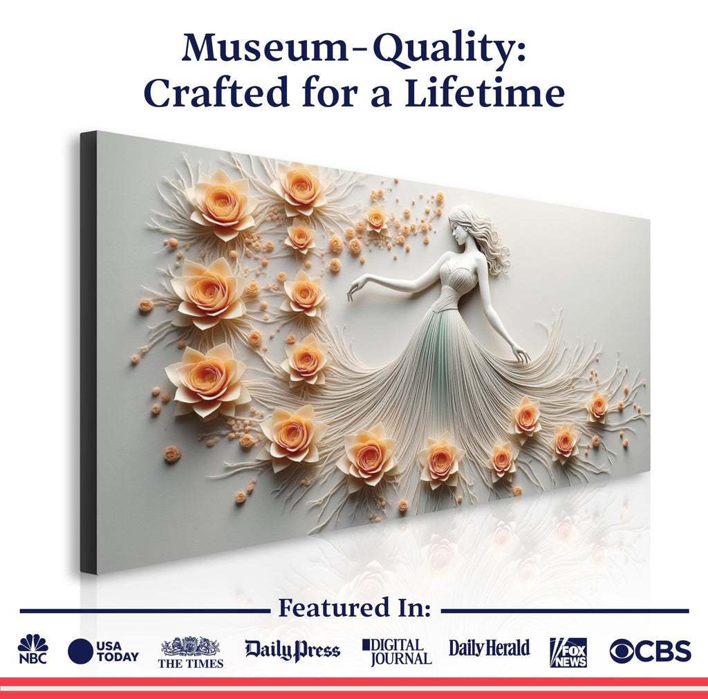 Modern Minimalist Woman Dance Wall Art - Two & Gathered