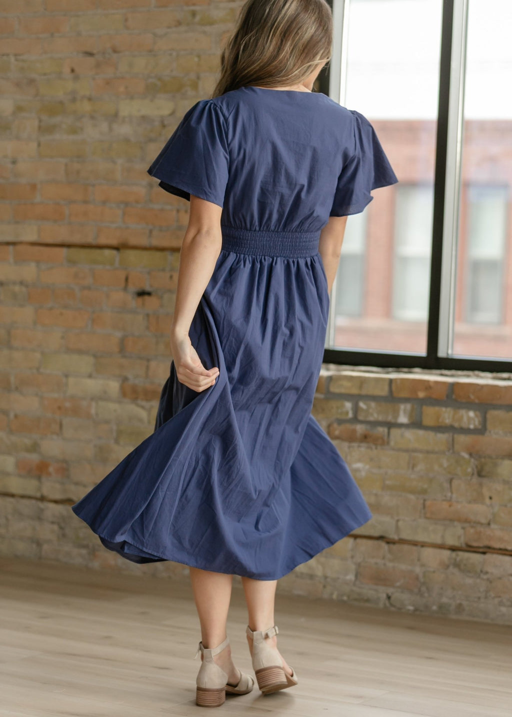Montie Flutter Sleeve Maxi Dress - Two & Gathered