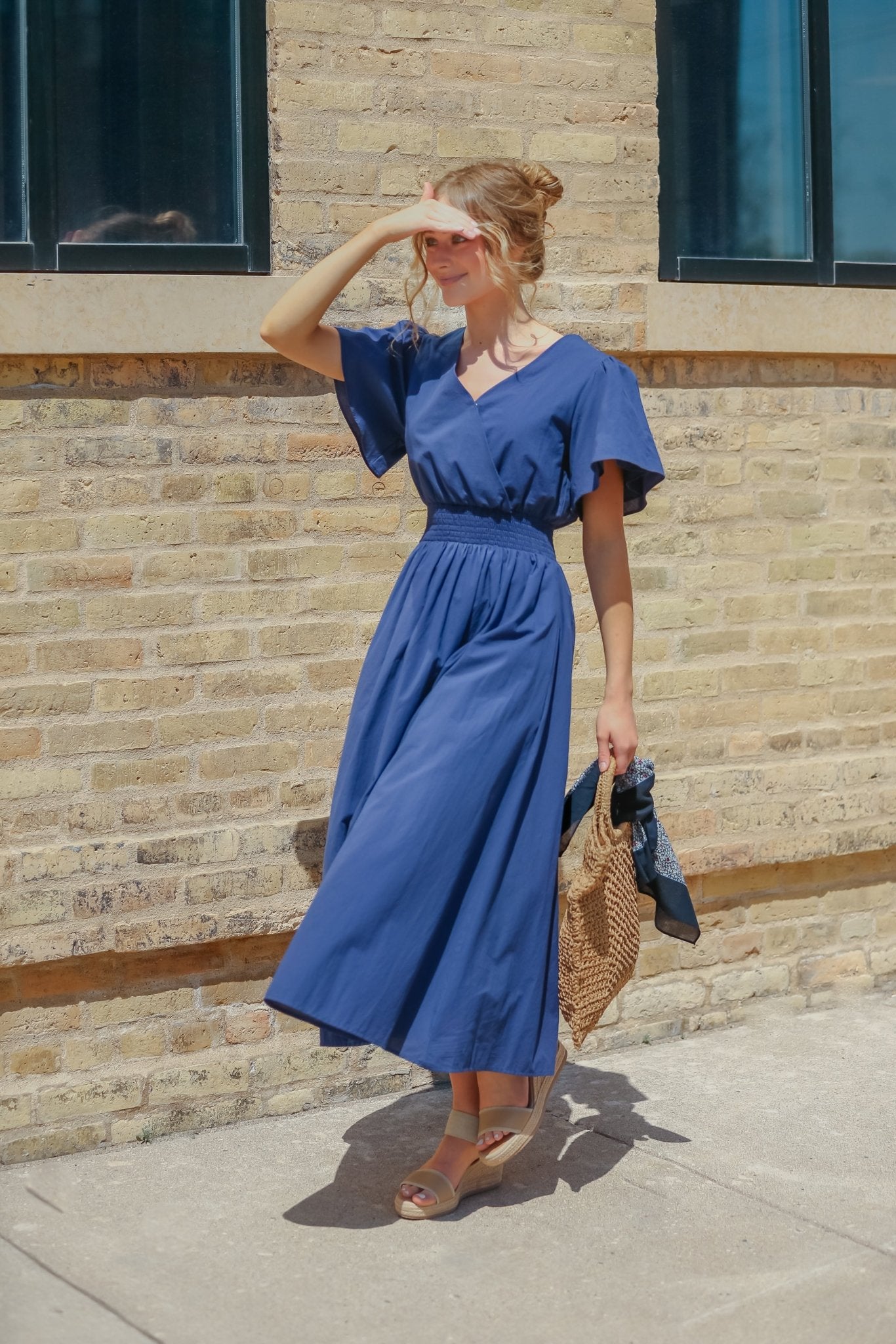 Montie Flutter Sleeve Maxi Dress - Two & Gathered