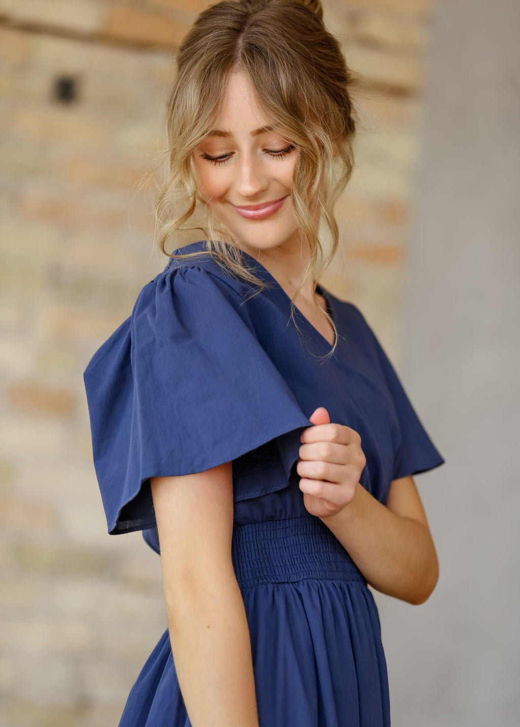 Montie Flutter Sleeve Maxi Dress - Two & Gathered