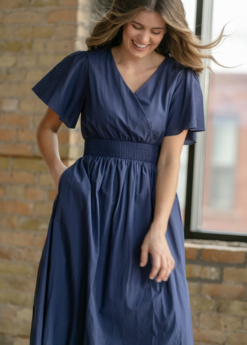 Montie Flutter Sleeve Maxi Dress - Two & Gathered