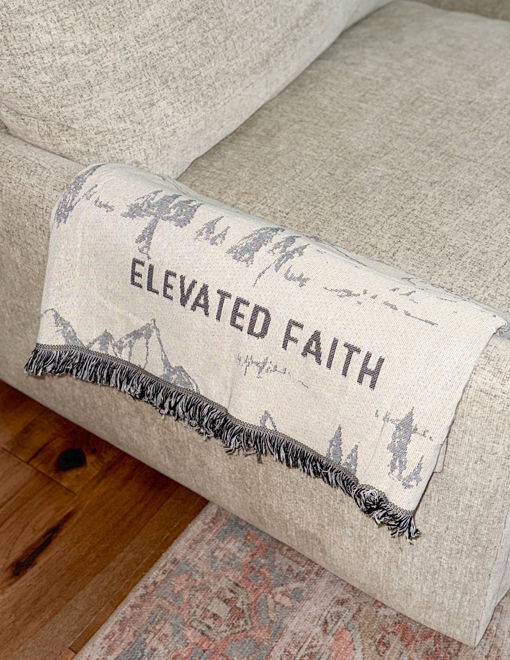 Mountainscape Throw Blanket - Two & Gathered