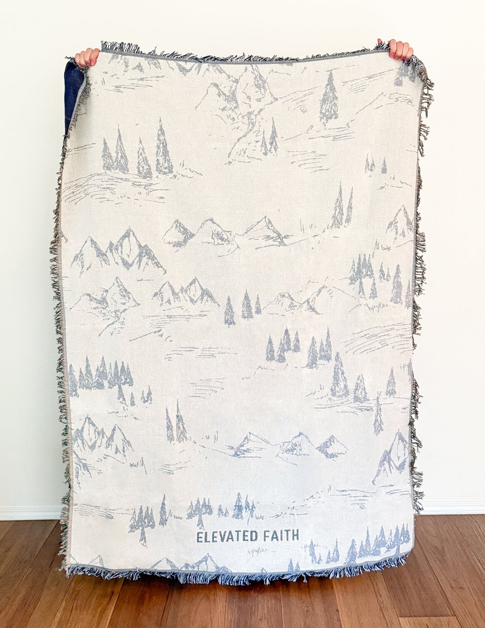 Mountainscape Throw Blanket - Two & Gathered