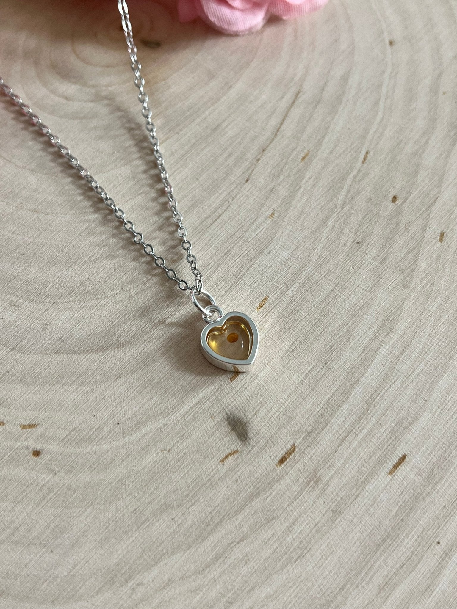 Mustard Seed Heart Necklace in Gold and Silver – Christian Faith Jewelry for Women - Two & Gathered