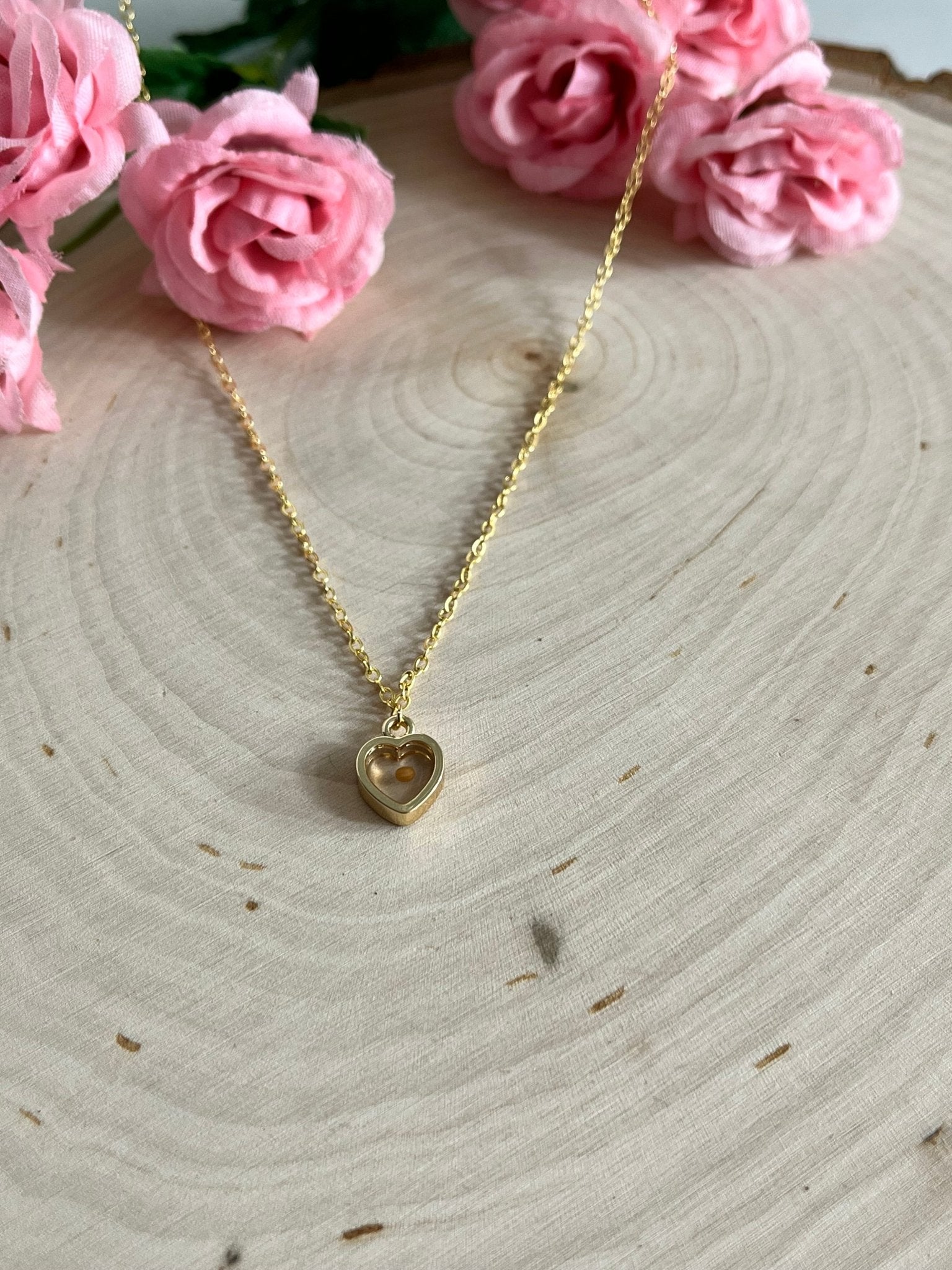 Mustard Seed Heart Necklace in Gold and Silver – Christian Faith Jewelry for Women - Two & Gathered