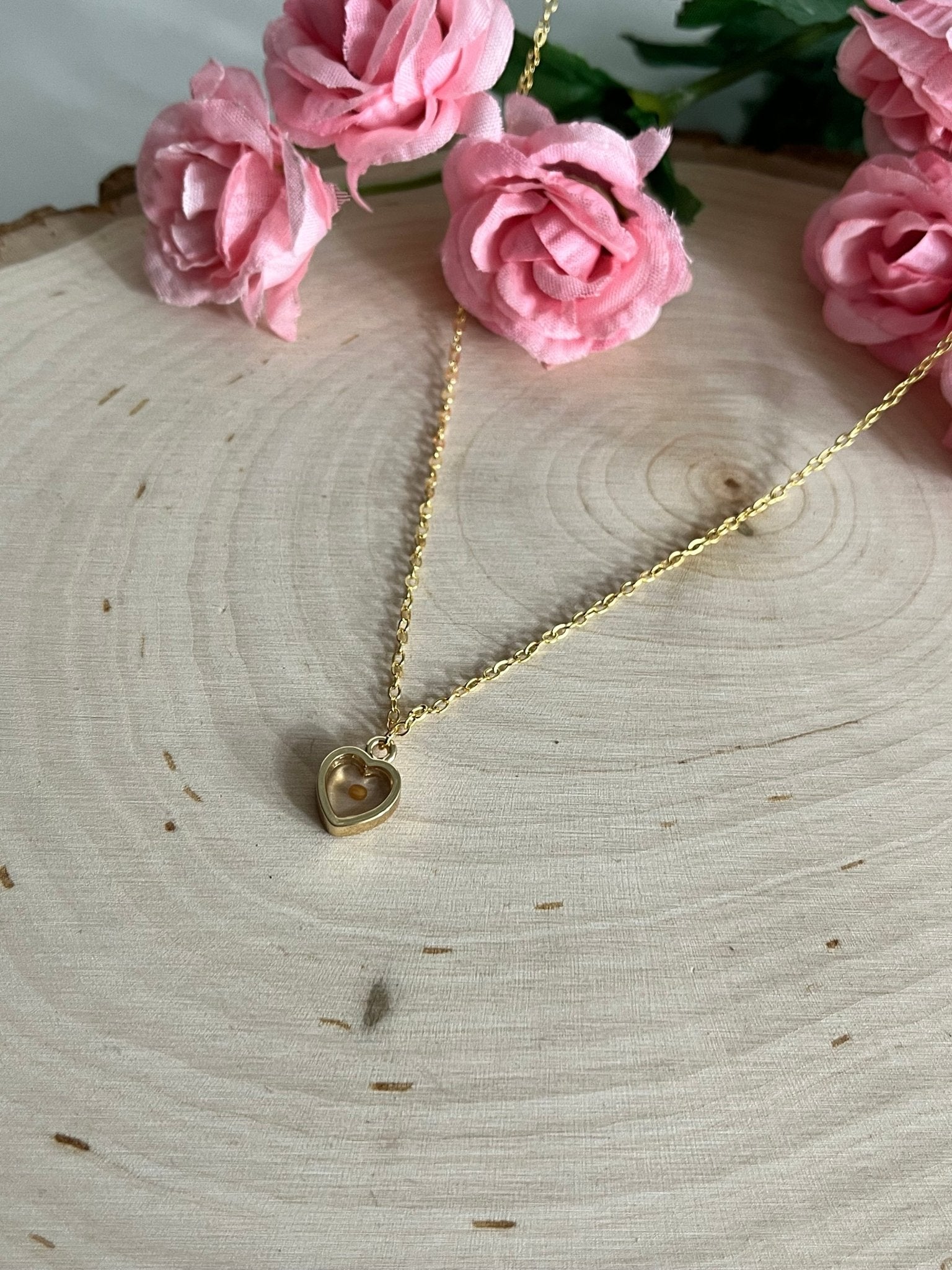 Mustard Seed Heart Necklace in Gold and Silver – Christian Faith Jewelry for Women - Two & Gathered
